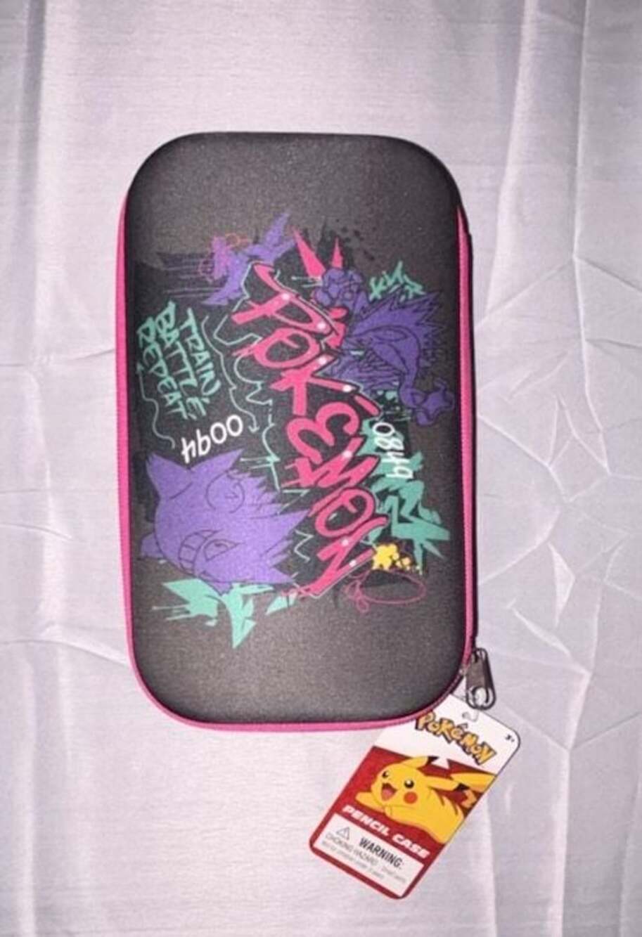 Pokemon Graffiti Hard-Sided Pencil Case with Gengar Design